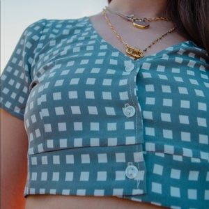 Picnic cute crop top